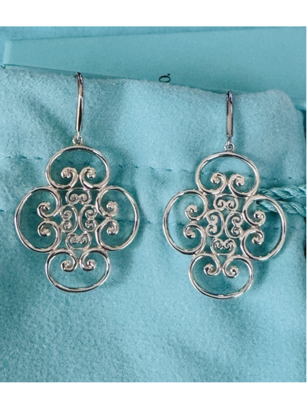 Tiffany & Co. Paloma Picasso Sterling S Venezia Goldoni Quadruplo Drop Earrings